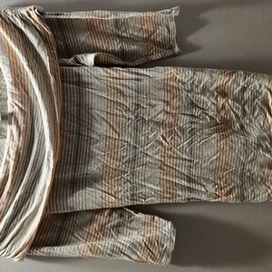 Max Studio Striped Long Sleeve Top